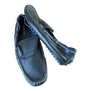 The‎ Rail Mens Leather Driving Moccasins, Black Men’s size 9.5 (Eur 43)